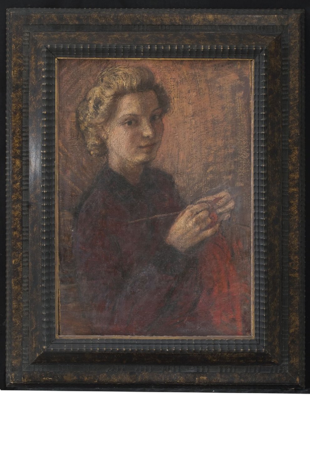 ritratto di donna (dipinto, opera isolata) di Scaramucci Andrea (secondo quarto sec. XX)
