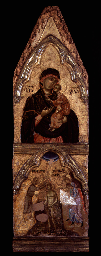 battesimo di Cristo (dipinto, frammento) di Maestro del dossale Bacri-Perugia - ambito veneziano (inizio sec. XIV)