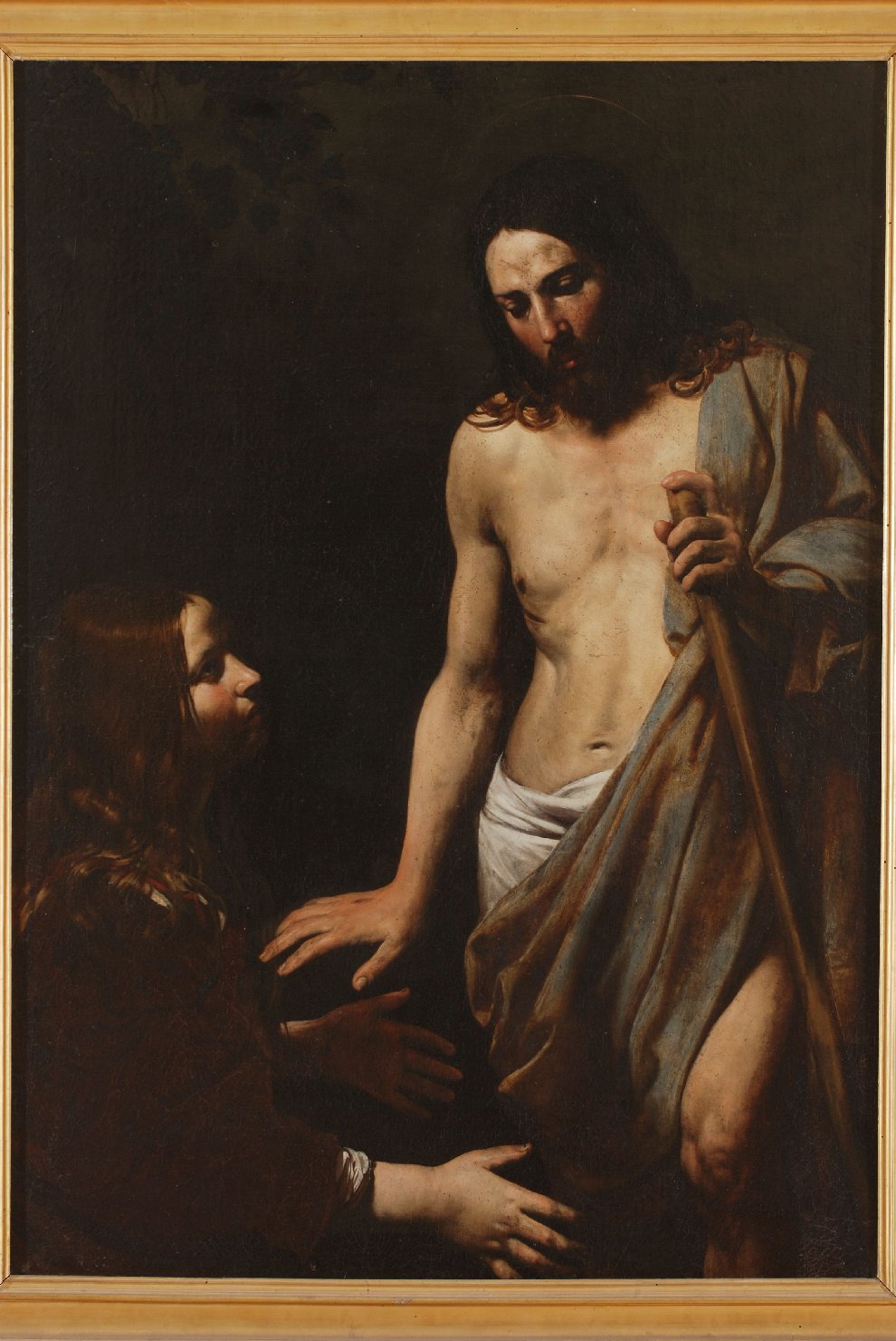 Noli me tangere, apparizione di Cristo risorto a Santa Maria Maddalena (dipinto, opera isolata) di Valentin de Boulogne (primo quarto sec. XVII)