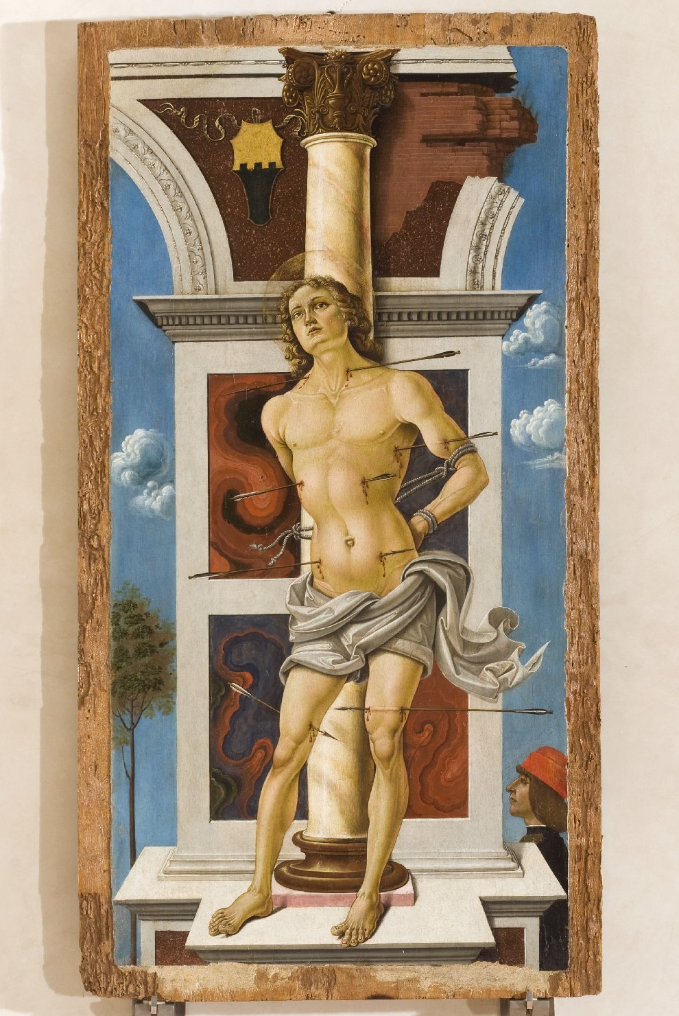 San Sebastiano (dipinto, opera isolata) di Sante di Apollonio (attribuito) (seconda metà sec. XV)