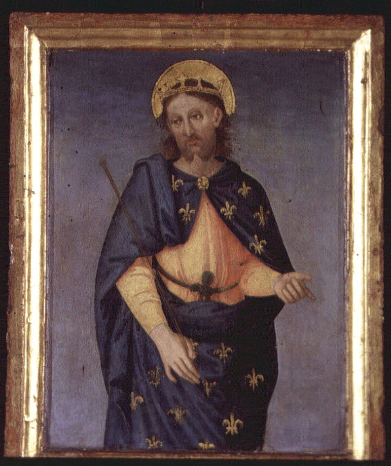 San Luigi dei Francesi (scomparto di polittico, elemento d'insieme) di Berto di Giovanni (attribuito) (primo quarto sec. XVI)