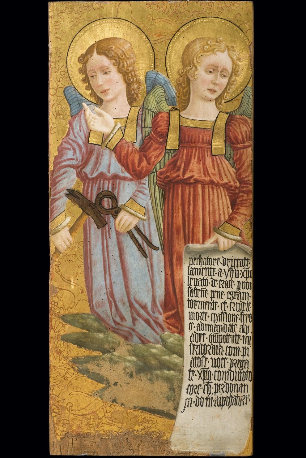 angeli con strumenti della passione (dipinto, elemento d'insieme) di Bonfigli Benedetto (attribuito) (seconda metà sec. XV)