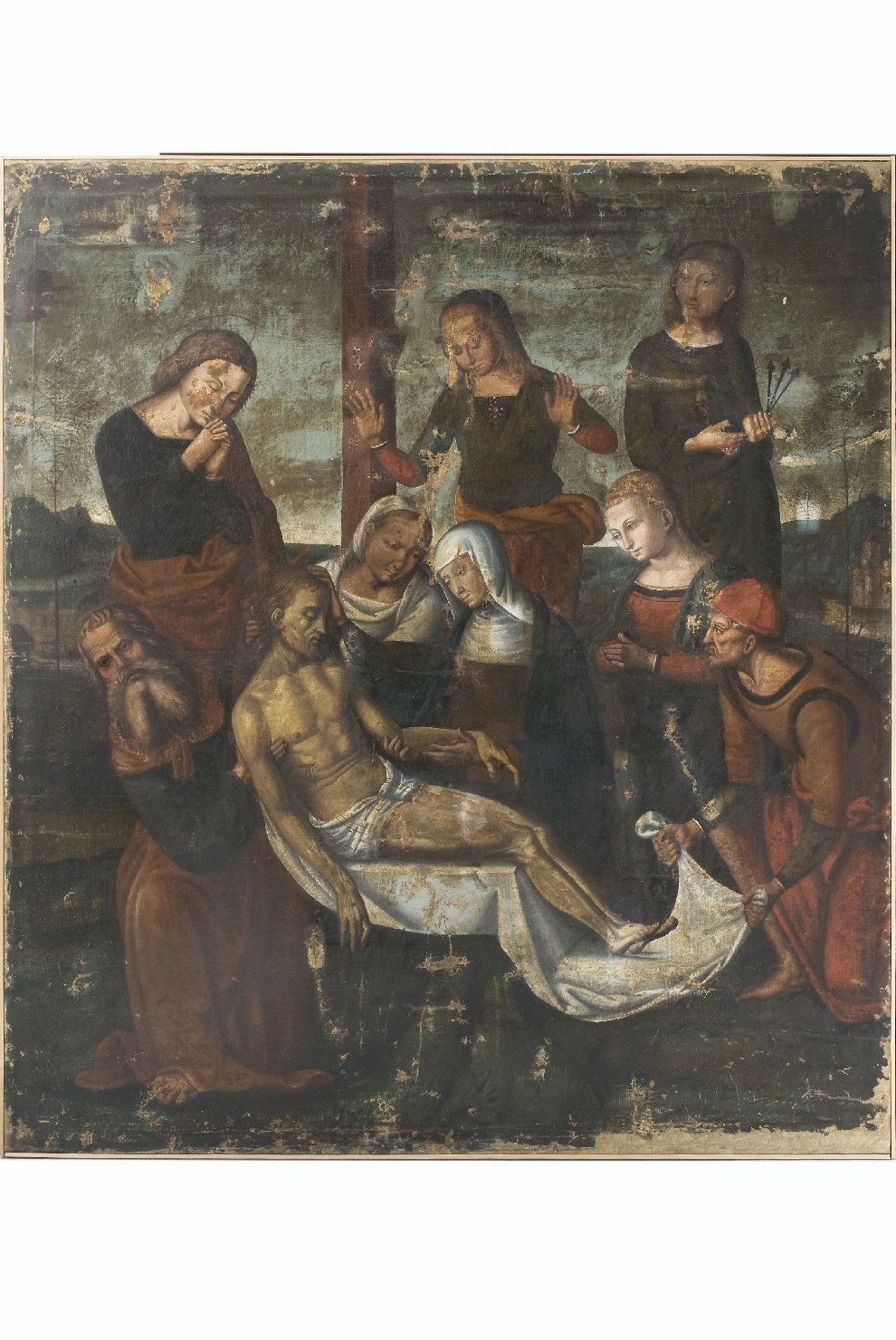 compianto di Cristo morto (dipinto, opera isolata) - ambito umbro (seconda metà sec. XVI)
