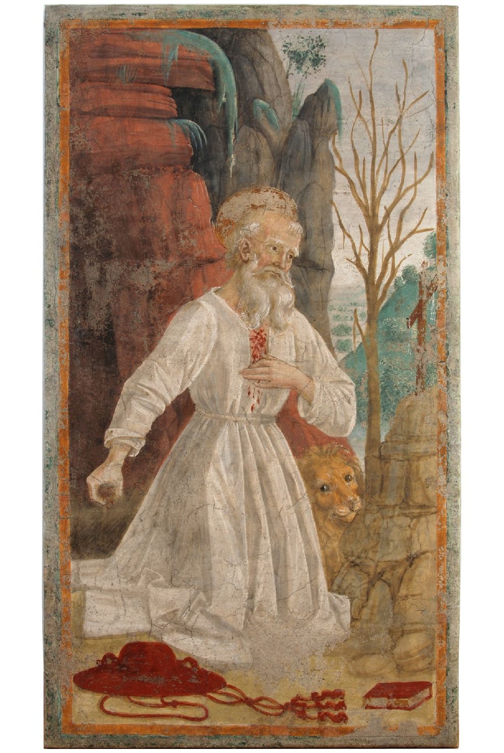 San Girolamo penitente nel deserto (dipinto, opera isolata) di Vannucci Pietro detto Perugino (attribuito) (seconda metà sec. XV)