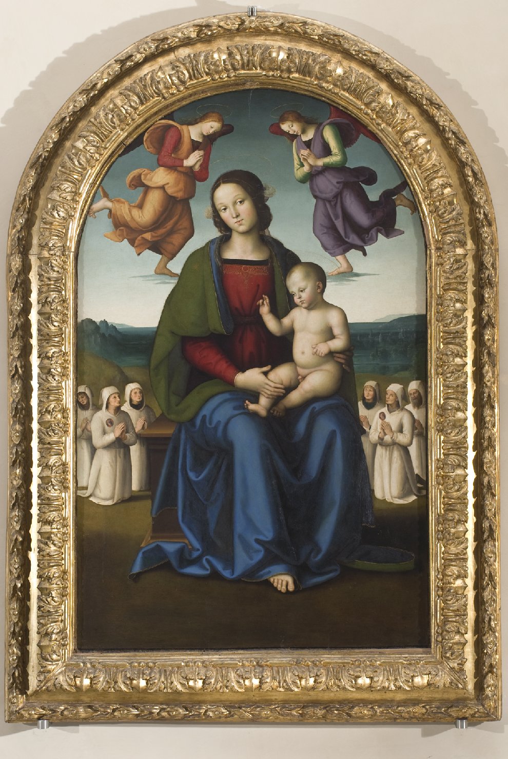 Madonna della Consolazione o dei Battuti, Madonna con Bambino (dipinto, opera isolata) di Vannucci Pietro detto Perugino (fine sec. XV)