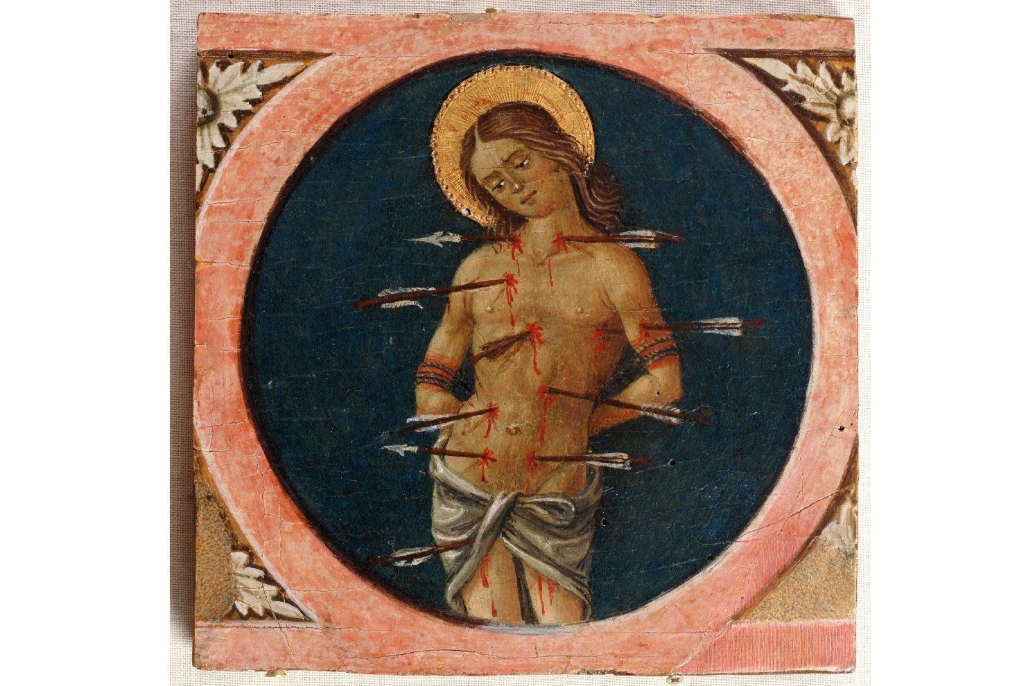 San Sebastiano (scomparto di predella, elemento d'insieme) di Niccolò del Priore (attribuito) (fine sec. XV)
