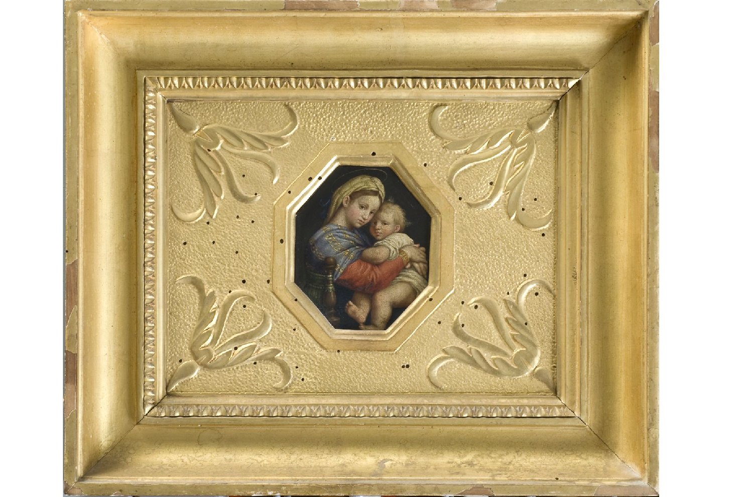 Madonna della seggiola, Madonna con Bambino (dipinto, opera isolata) di Salvi, Giovanni Battista detto Sassoferrato (maniera) (seconda metà sec. XVII)