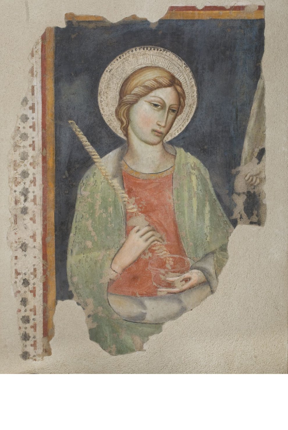 Santa Lucia (dipinto, frammento) - ambito perugino (primo quarto sec. XV)