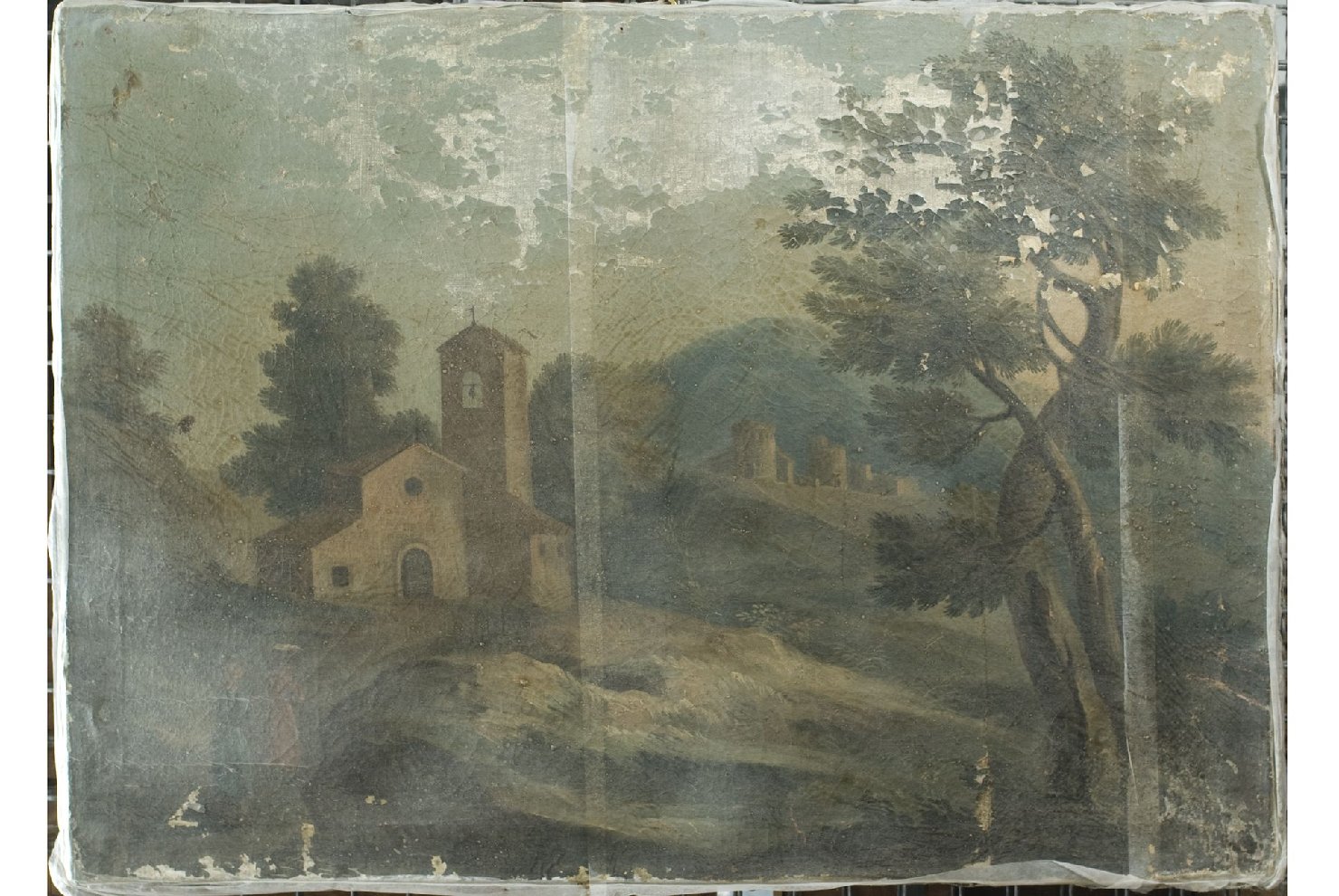 paesaggio (dipinto, opera isolata) di Montanini Pietro (maniera) (seconda metà sec. XVII)