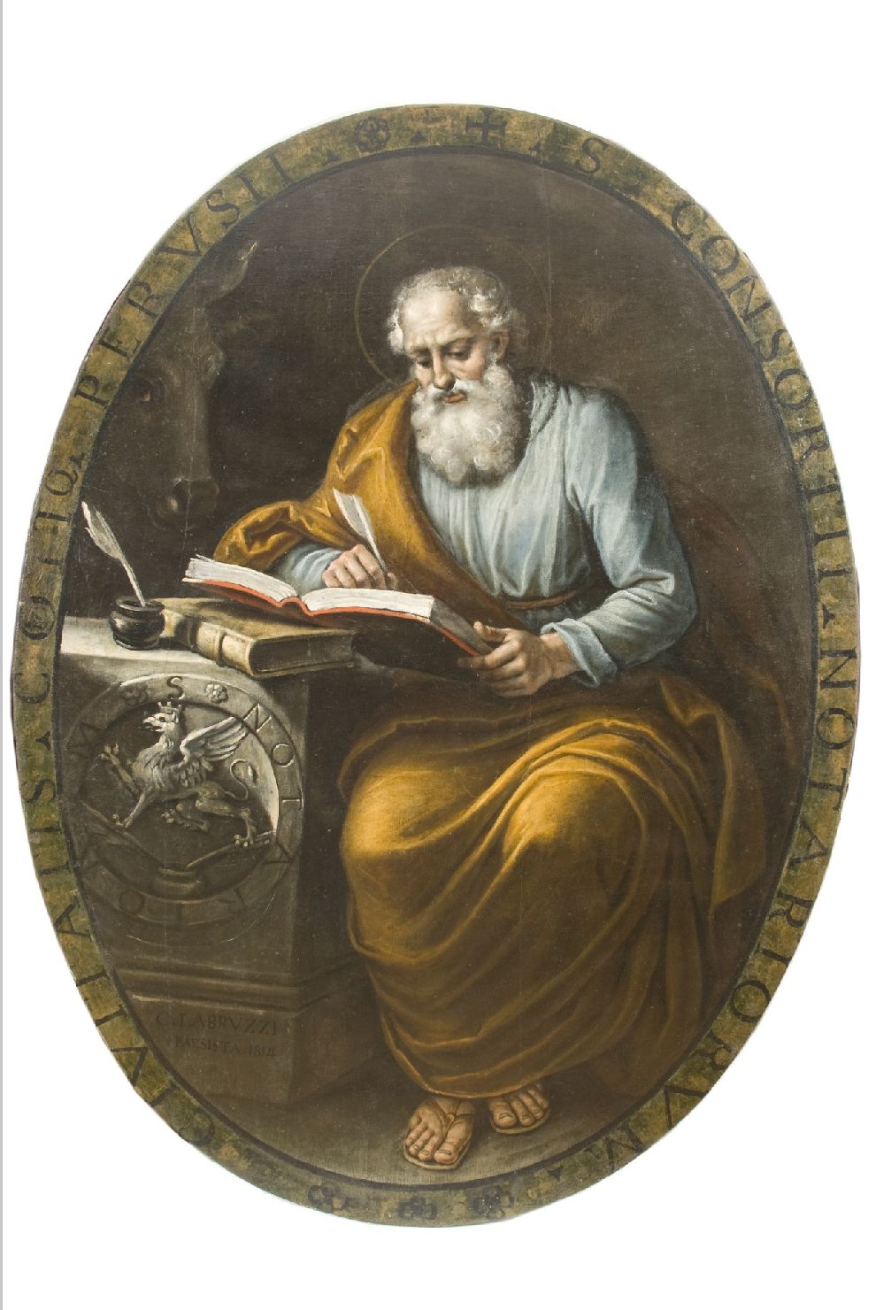 San Luca (dipinto, opera isolata) di Labruzzi Carlo (sec. XIX)