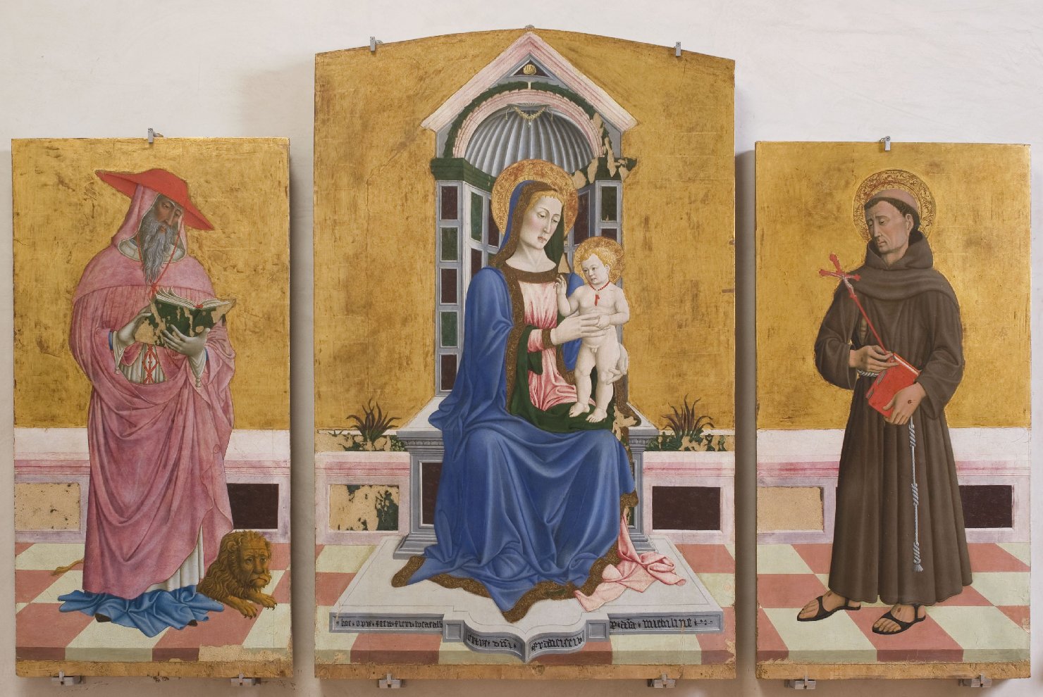 trittico, insieme di Giovanni Francesco da Rimini (attribuito) (terzo quarto sec. XV)