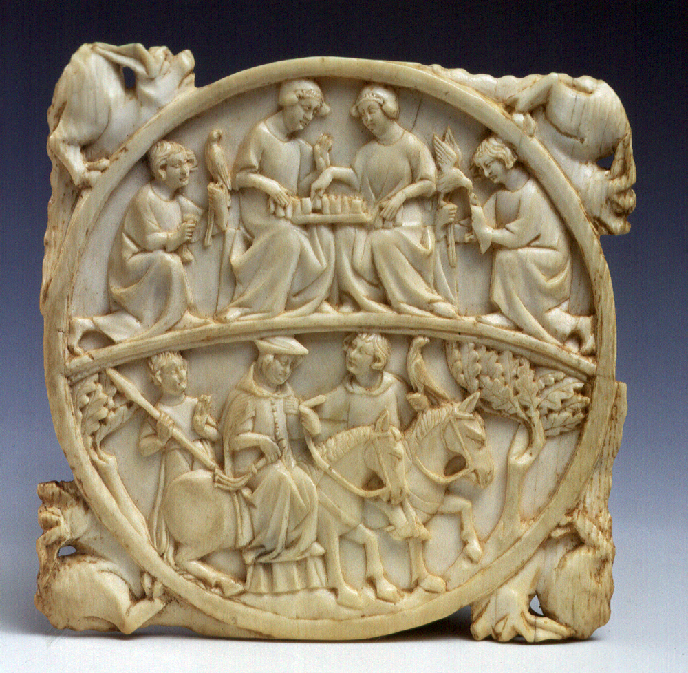 coperchio di scatola, opera isolata - ambito francese (prima metà sec. XIV)