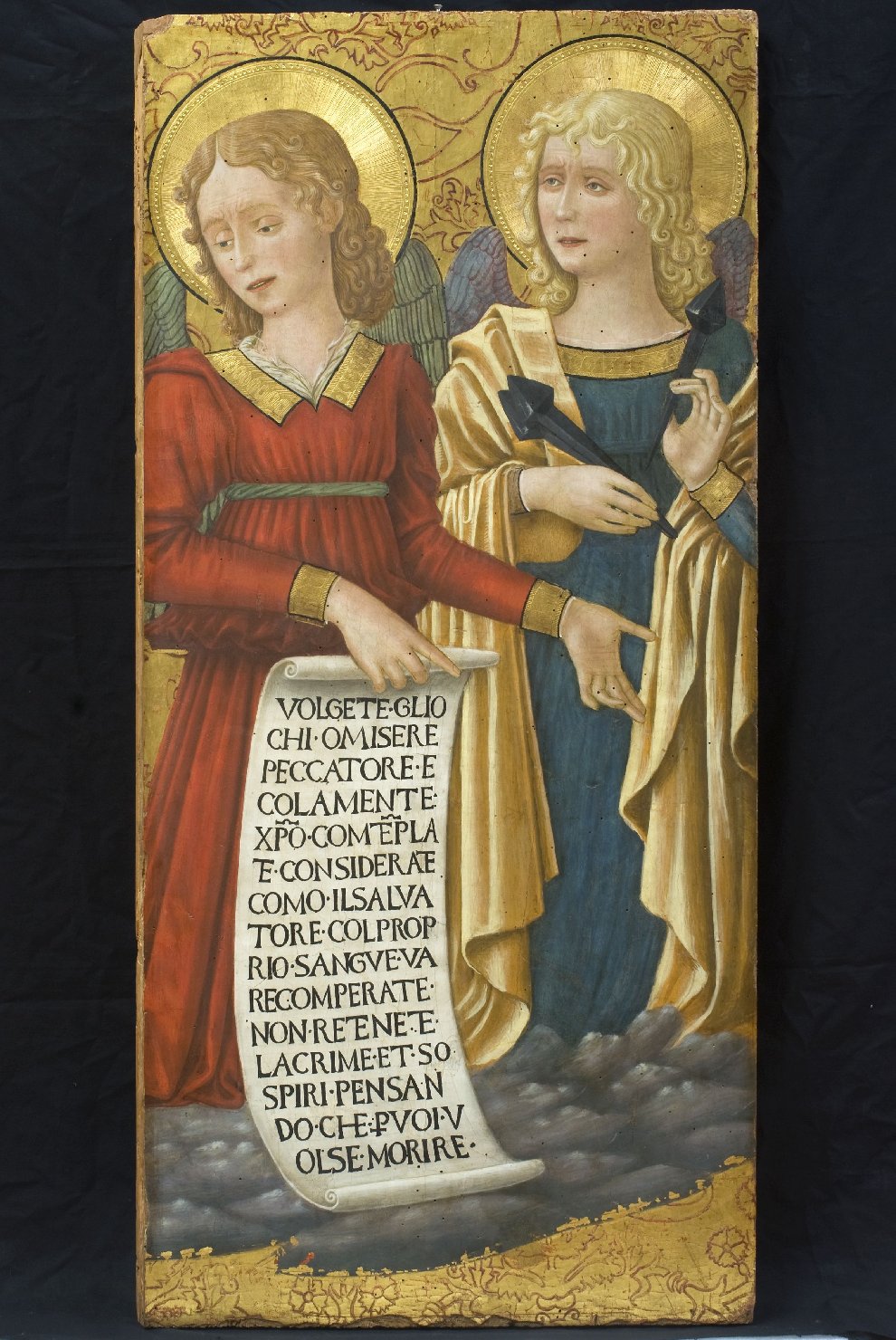 angeli con strumenti della passione (dipinto, elemento d'insieme) di Bonfigli Benedetto (attribuito) (seconda metà sec. XV)