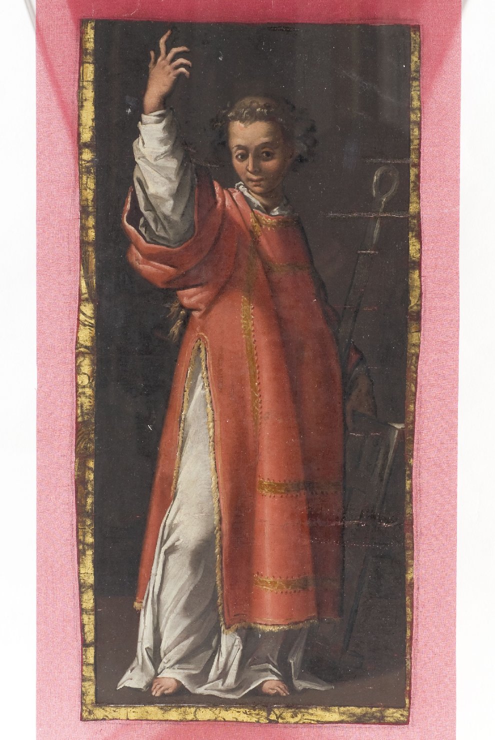 San Lorenzo (stendardo processionale, frammento) - ambito perugino (inizio sec. XVII)