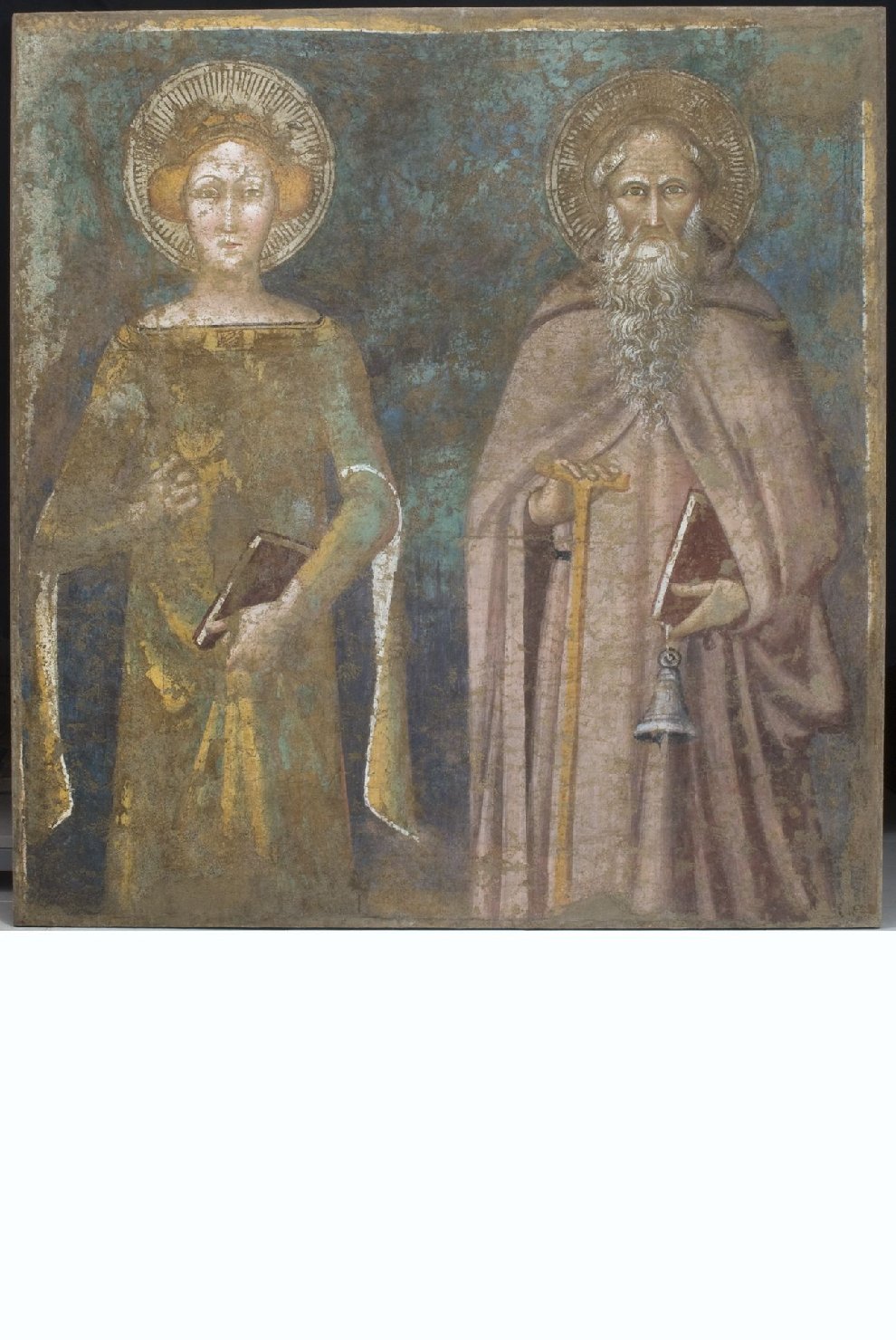 Santi (dipinto, frammento) di Maestro dei Dossali di Subiaco (metà sec. XIV)