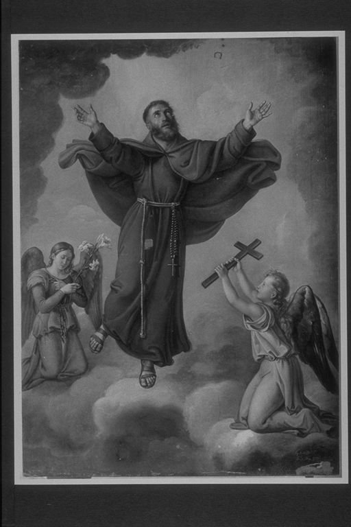 ascensione del Beato Angelo da Acri (dipinto, opera isolata) di Carattoli Giuseppe (sec. XIX)