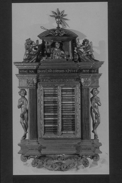 tabella di confraternita, opera isolata - bottega umbra (metà sec. XVII)