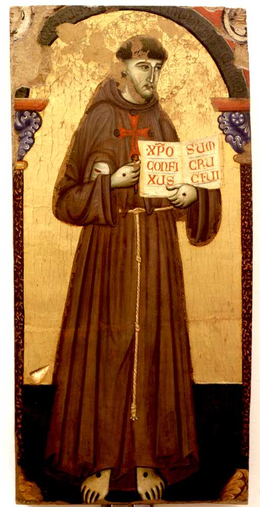 San Francesco d'Assisi (dipinto, elemento d'insieme) di Maestro di San Francesco (attribuito) (sec. XIII)