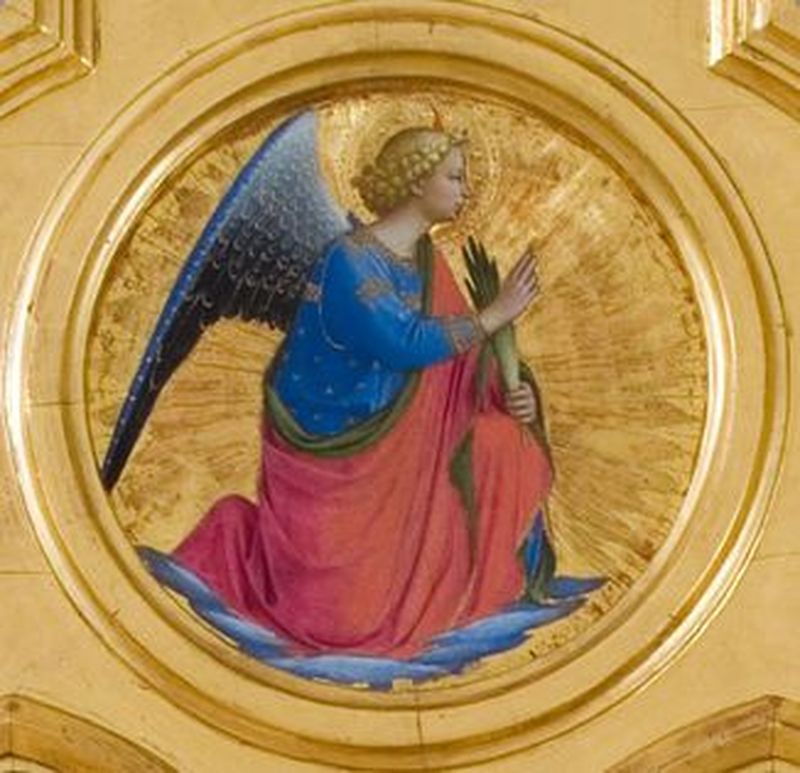 san Gabriele arcangelo (scomparto di polittico, elemento d'insieme) di Guido di Pietro detto Beato Angelico (metà sec. XV)