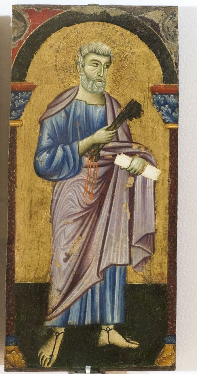 San Pietro (dipinto, elemento d'insieme) di Maestro di San Francesco (attribuito) (seconda metà sec. XIII)