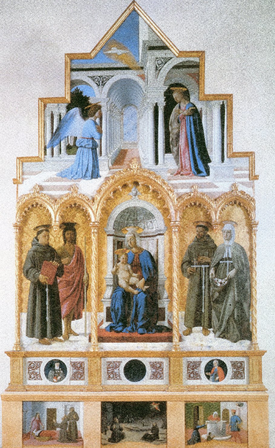 polittico, insieme di Piero della Francesca (terzo quarto sec. XV)