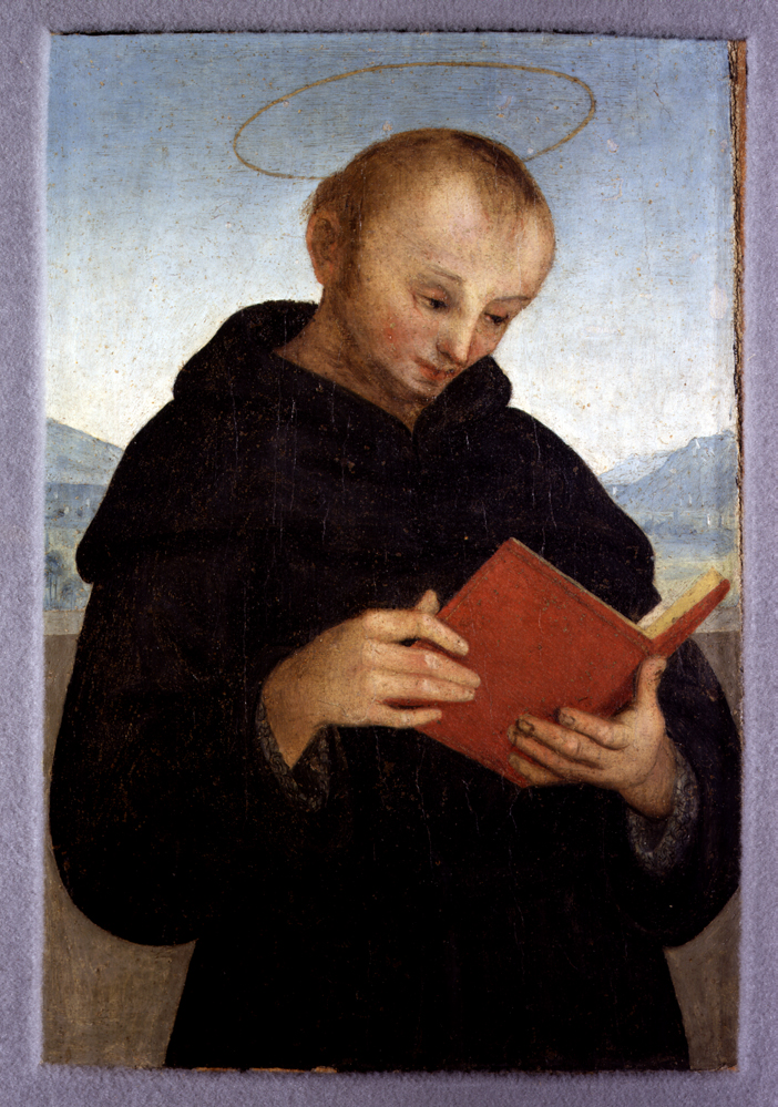 San Nicola da Tolentino (scomparto di polittico, elemento d'insieme) di Vannucci Pietro detto il Perugino (e aiuti) (primo quarto sec. XVI)