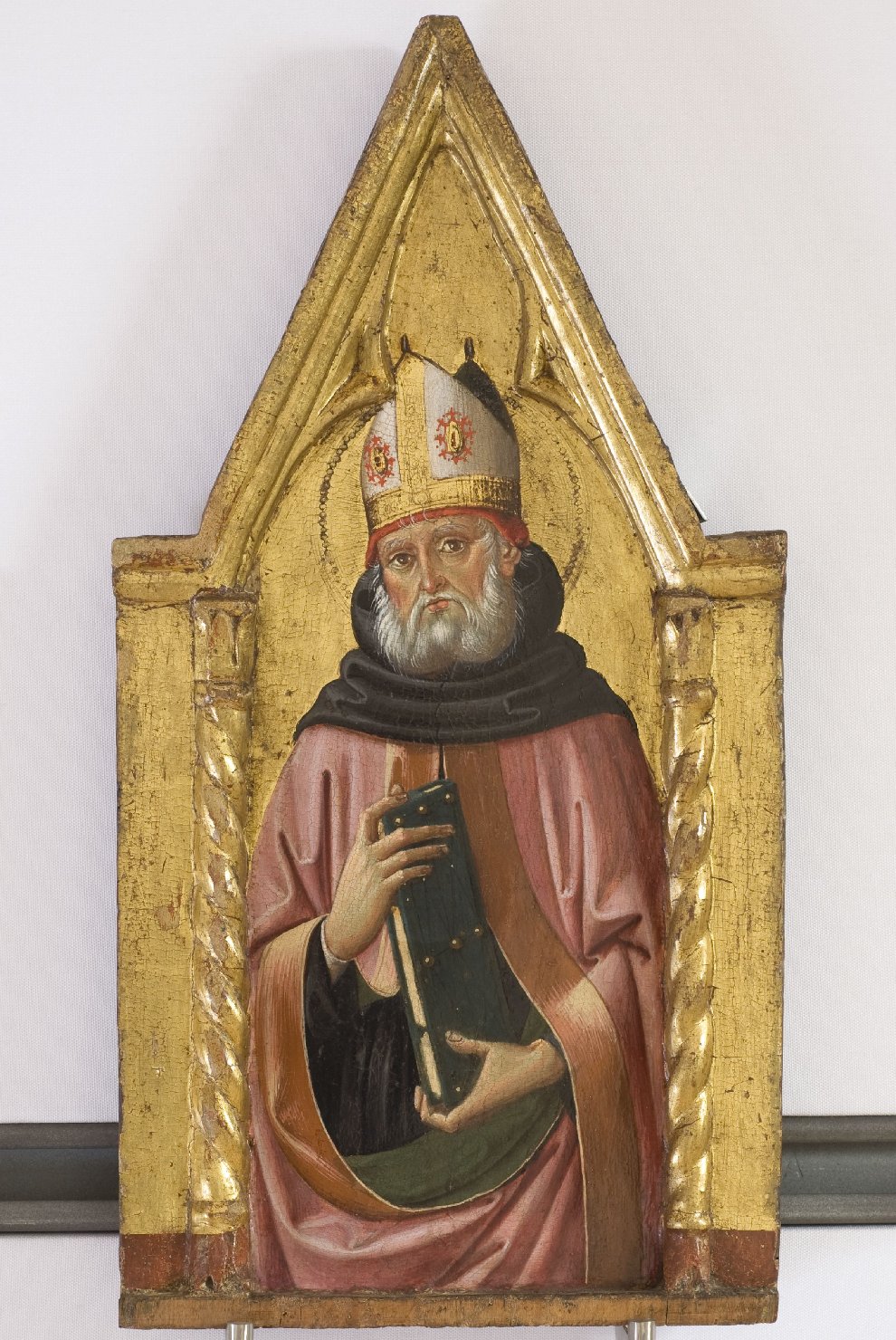 Sant'Ambrogio (scomparto di polittico, elemento d'insieme) di Fiorenzo di Lorenzo (attribuito) (seconda metà sec. XV)