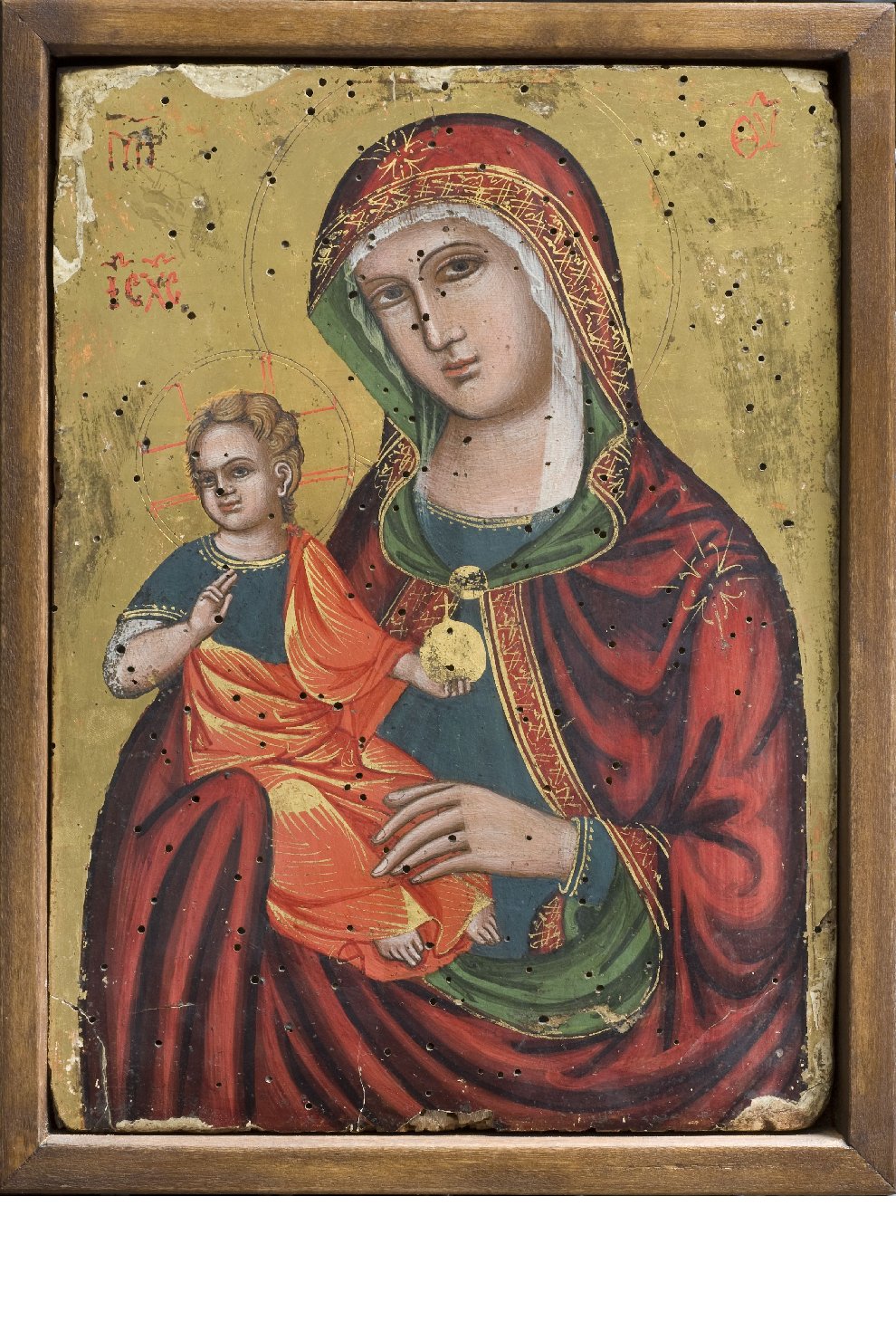 Madonna Odigitria, Madonna con Bambino (dipinto, opera isolata) - ambito greco-veneziano (seconda metà sec. XVI)