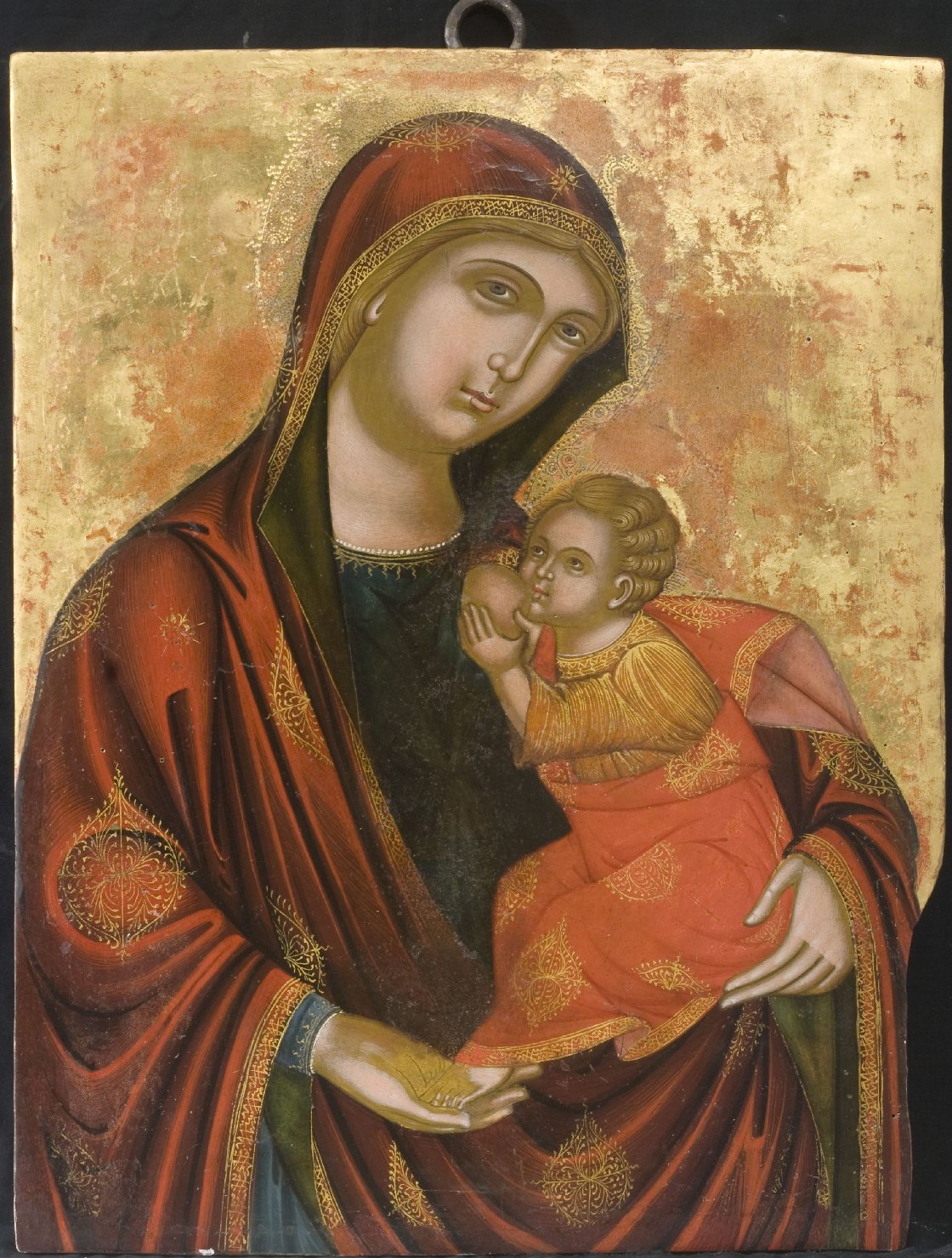 Madonna del Latte (dipinto, opera isolata) - ambito greco-veneziano (ultimo quarto sec. XVI)
