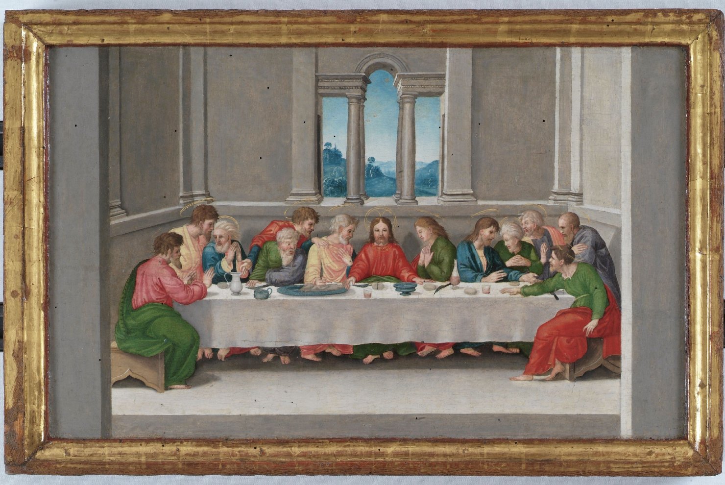 ultima cena (scomparto di polittico, elemento d'insieme) di Berto di Giovanni (attribuito) (primo quarto sec. XVI)