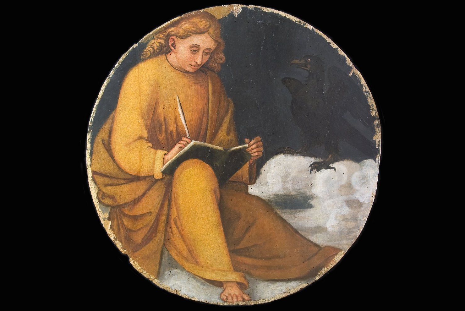 San Giovanni Evangelista (scomparto di polittico, elemento d'insieme) di Vannucci Pietro detto Perugino (bottega) (primo quarto sec. XVI)