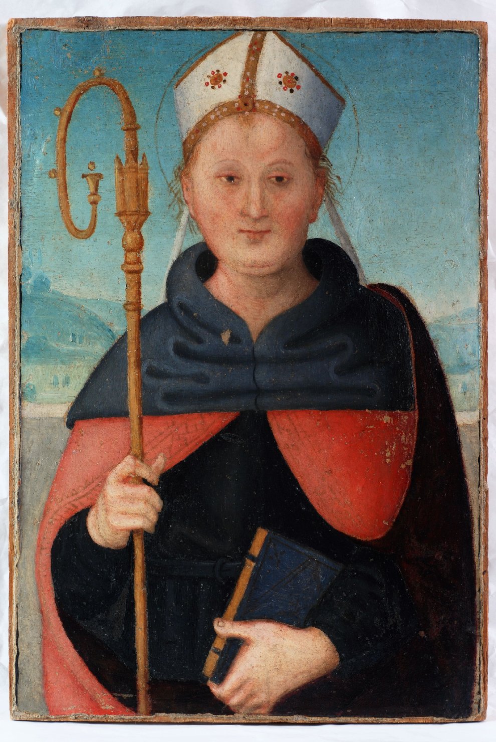 Santo agostiniano (scomparto di polittico, elemento d'insieme) di Vannucci Pietro detto Perugino (e aiuti) (primo quarto sec. XVI)