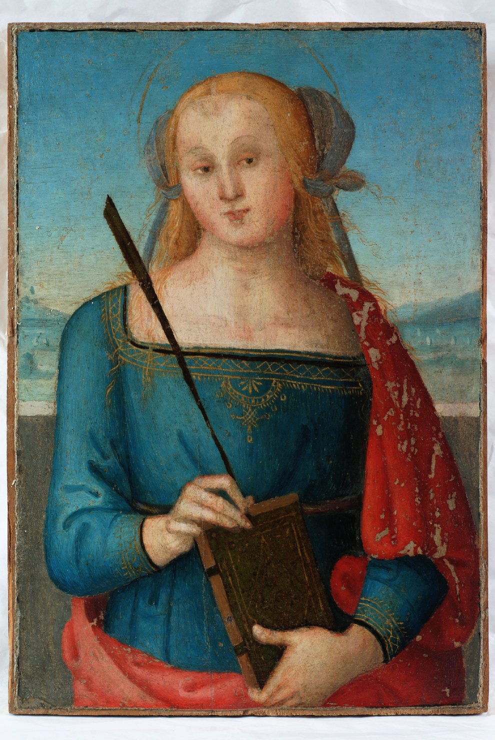 Santa martire (scomparto di polittico, elemento d'insieme) di Vannucci Pietro detto Perugino (e aiuti) (primo quarto sec. XVI)