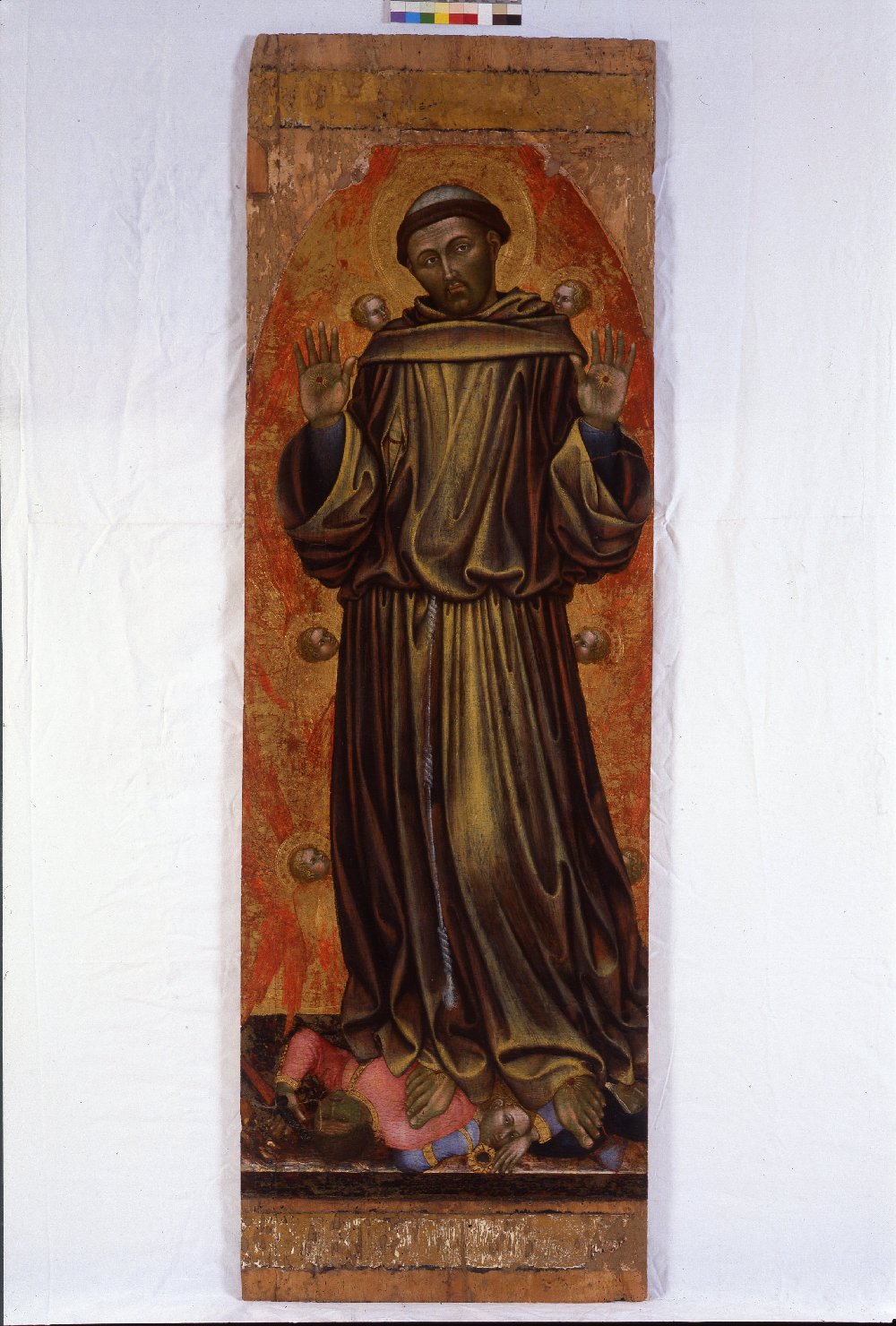 San Francesco d'Assisi (scomparto di polittico, elemento d'insieme) di Taddeo di Bartolo (inizio sec. XV)