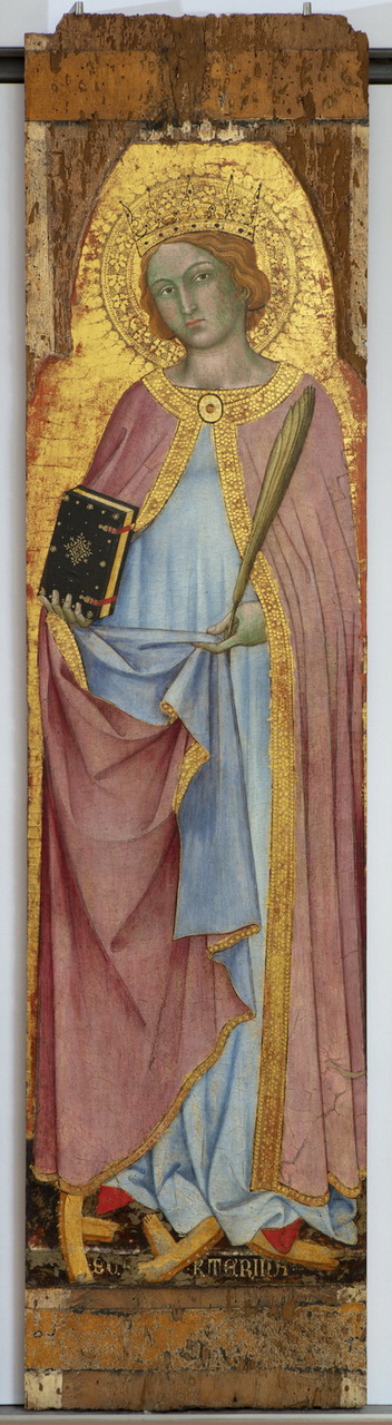 Santa Caterina d'Alessandria (scomparto di polittico, elemento d'insieme) di Taddeo di Bartolo (inizio sec. XV)