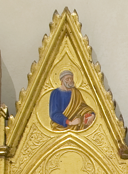 San Pietro (dipinto, elemento d'insieme) di Domenico di Bartolo Ghezzi (prima metà sec. XV)