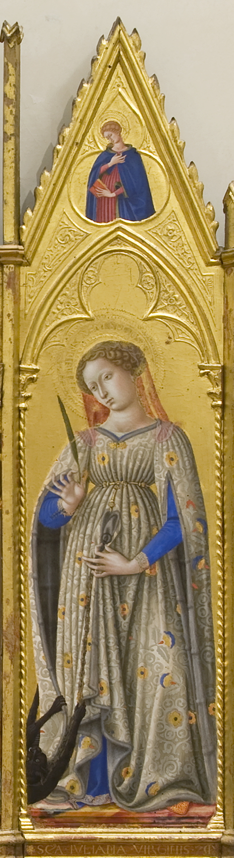 Santa Giuliana (scomparto di polittico, elemento d'insieme) di Domenico di Bartolo Ghezzi (prima metà sec. XV)