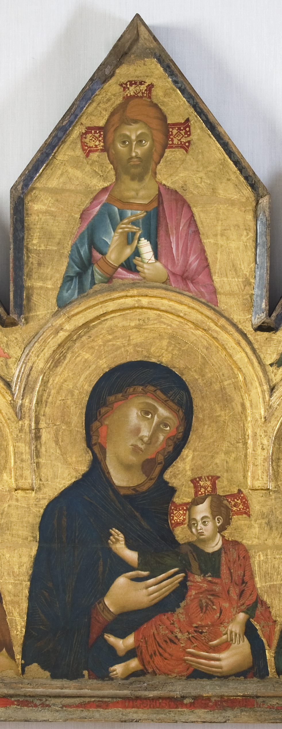 Madonna con Bambino (dipinto, elemento d'insieme) di Vigoroso Ranieri da Siena (sec. XIII)