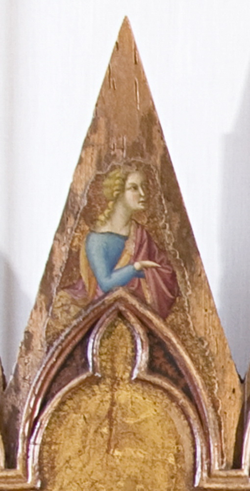 San Gabriele Arcangelo (dipinto, elemento d'insieme) di Bartolo di Fredi (attribuito) (seconda metà sec. XIV)