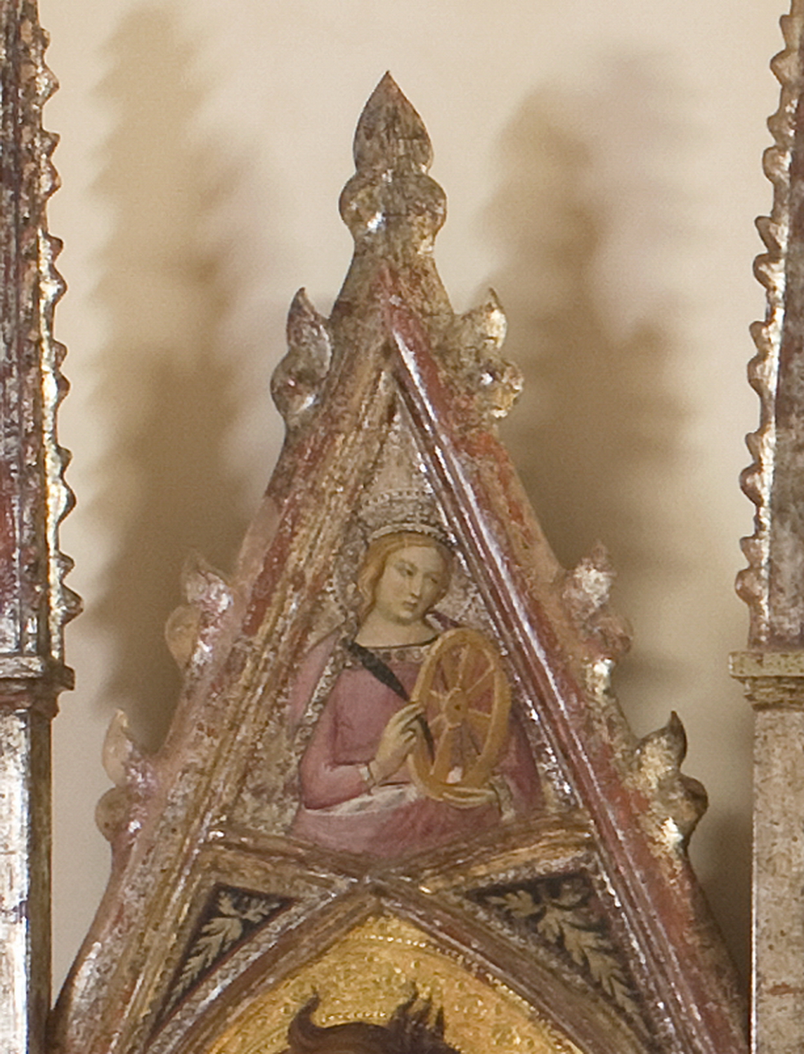 Santa Caterina d'Alessandria (dipinto, elemento d'insieme) di Luca di Tommè (terzo quarto sec. XIV)