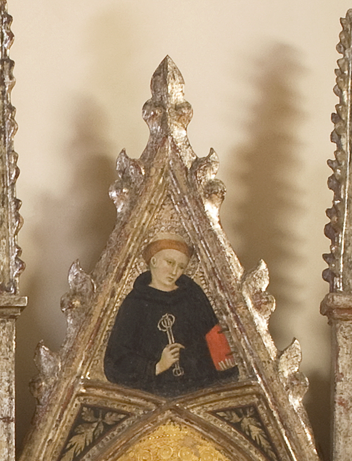 San Leonardo (dipinto, elemento d'insieme) di Luca di Tommè (terzo quarto sec. XIV)