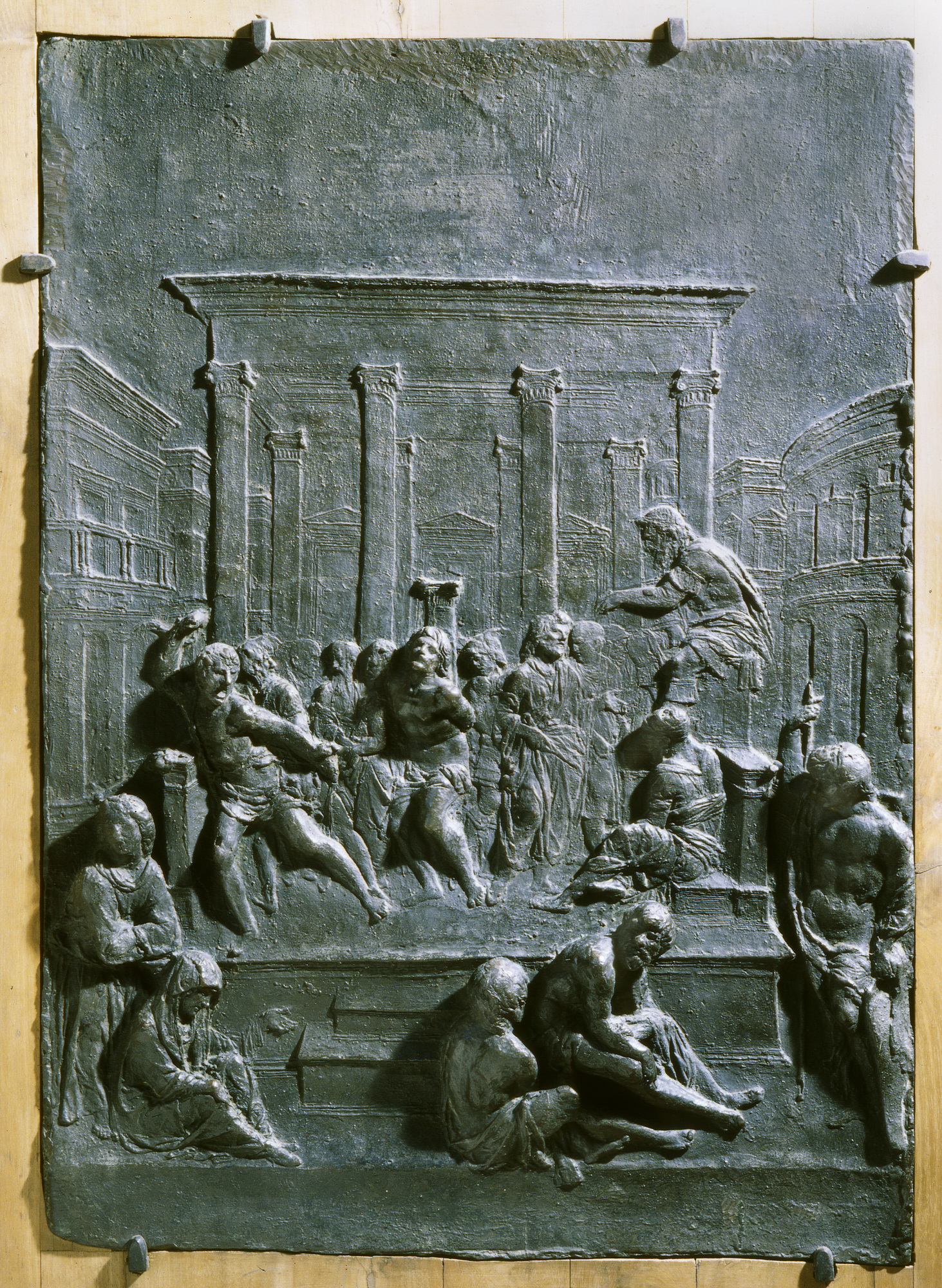 flagellazione di Cristo (rilievo, opera isolata) di Martini Francesco di Giorgio (attribuito) (seconda metà sec. XV)