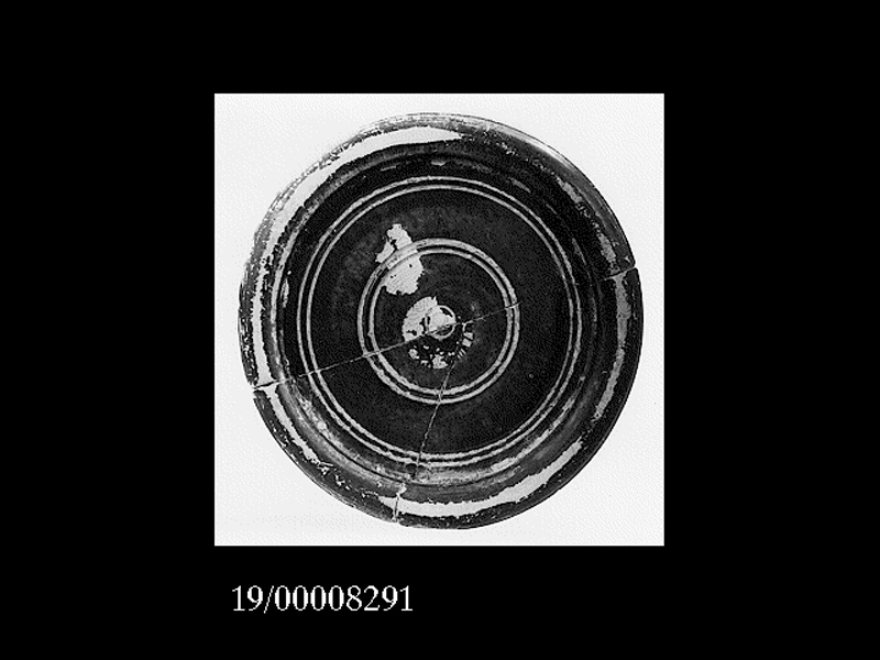 coppa skyphoide/ fondo (secondo quarto SECOLI/ V a.C)