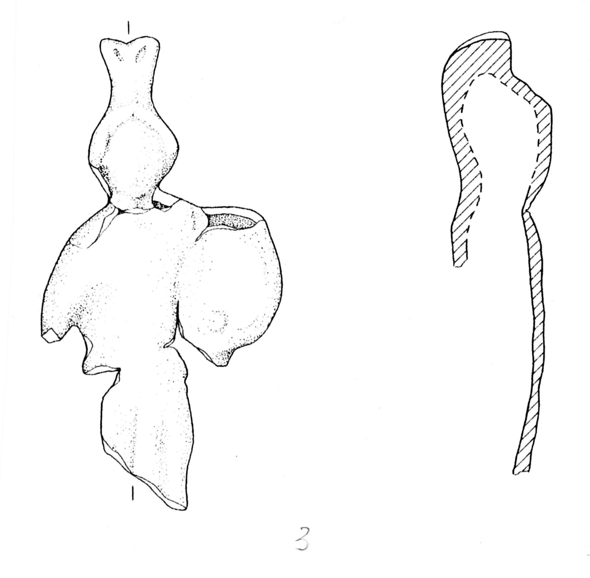 statuetta (metà/ metà SECOLI/ I-II)