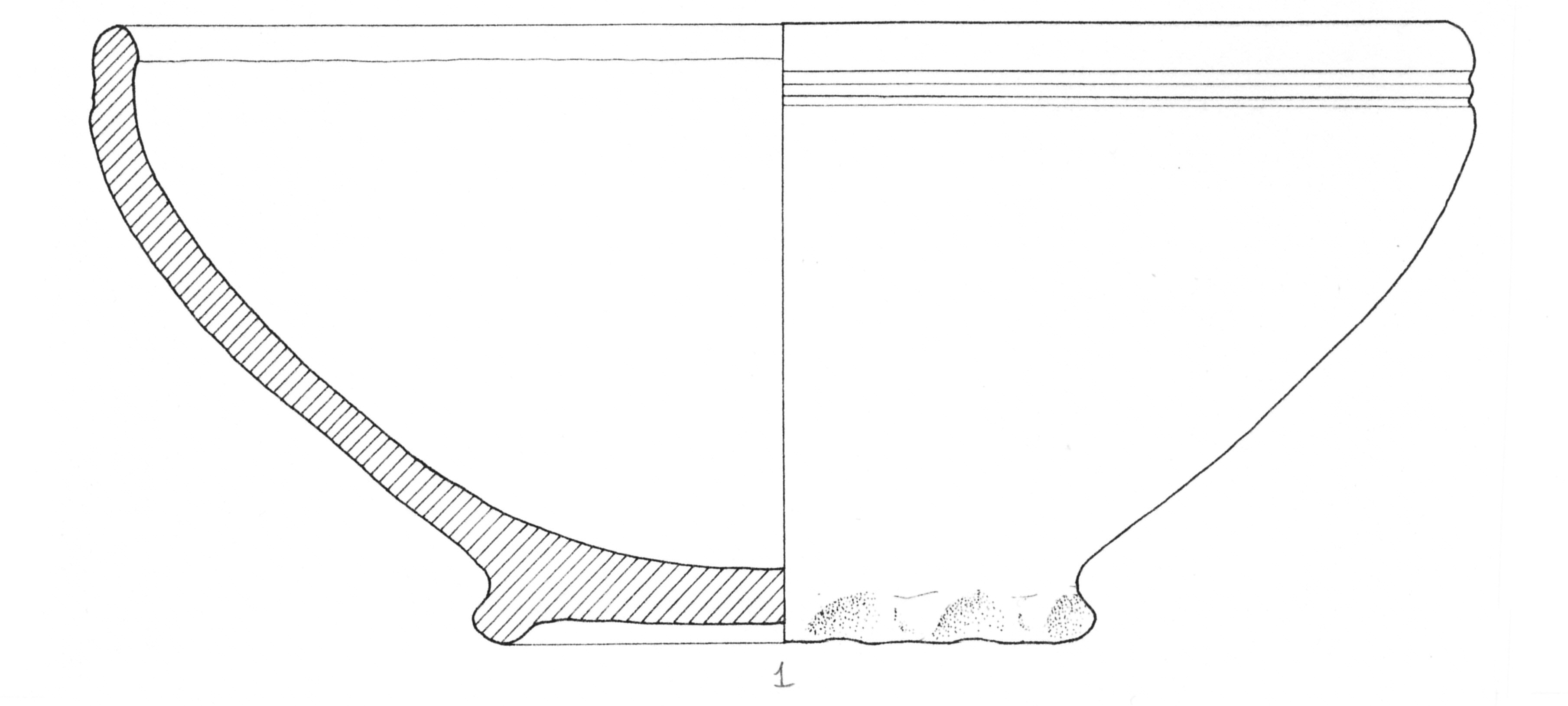 ciotola, D 1e (metà/ inizio SECOLI/ ARCHI DI SECOLI/ I-II)