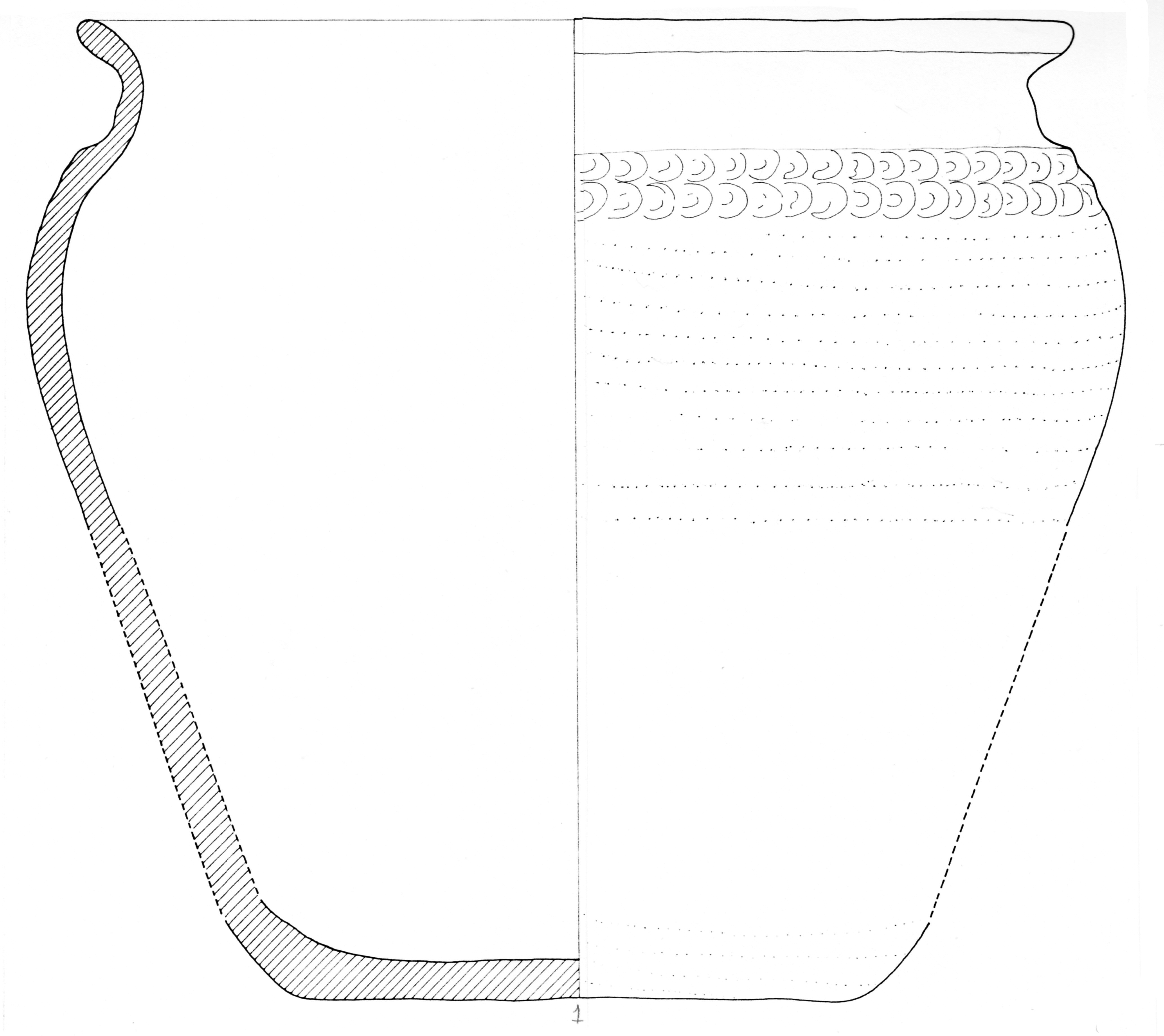olla, A 1c, dec. 3g (metà/ fine SECOLI/ ARCHI DI SECOLI/ I-II)