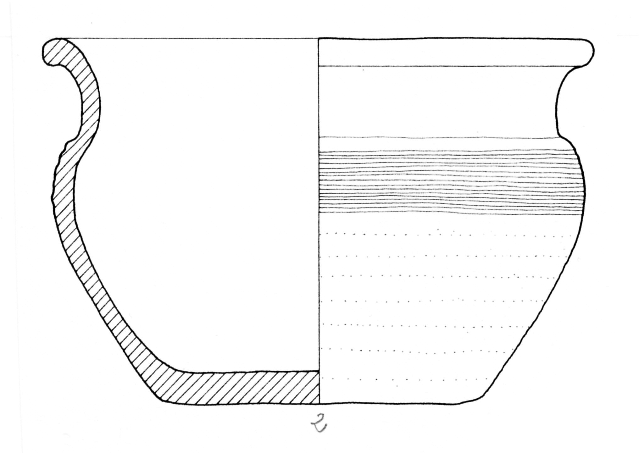 olla, A 5b; dec. 1c (fine/ fine SECOLI/ ARCHI DI SECOLI/ I-II)