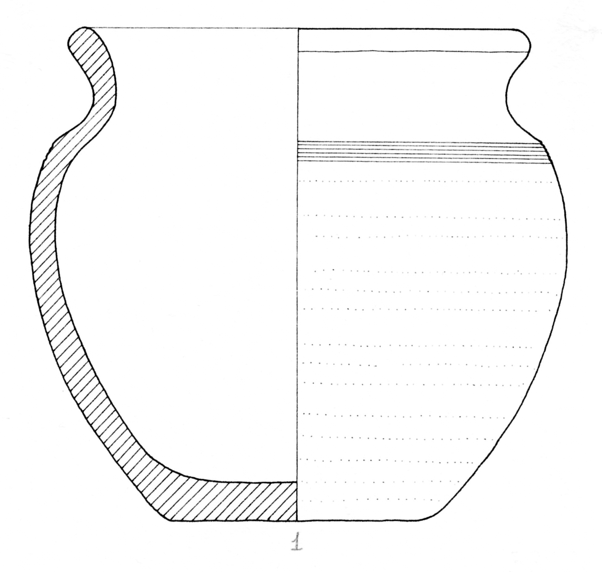 olla, A 1d; dec. 1c (seconda metà SECOLI/ I)