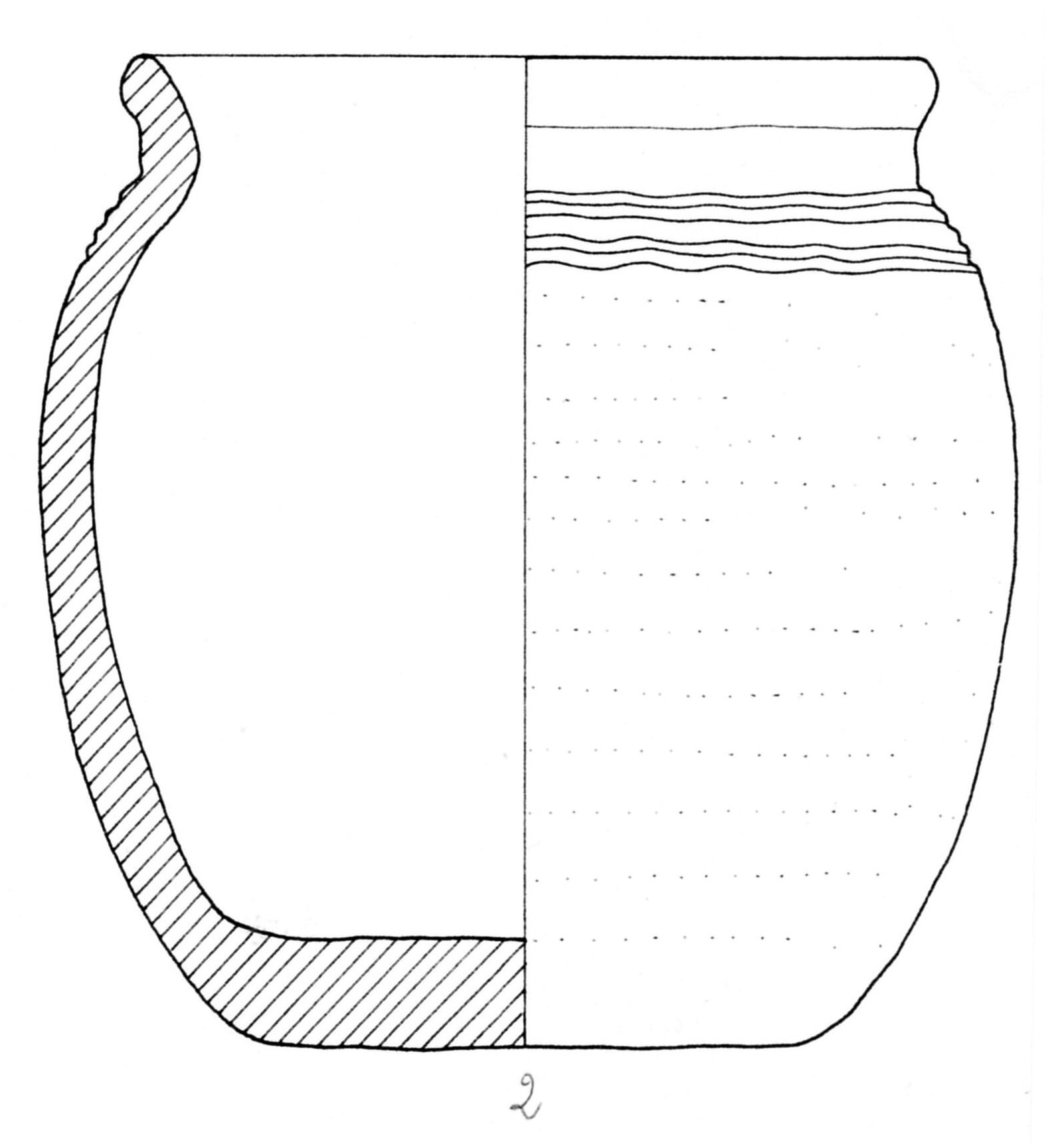 olla, A 1d; 1b (metà/ metà SECOLI/ ARCHI DI SECOLI/ I-II)