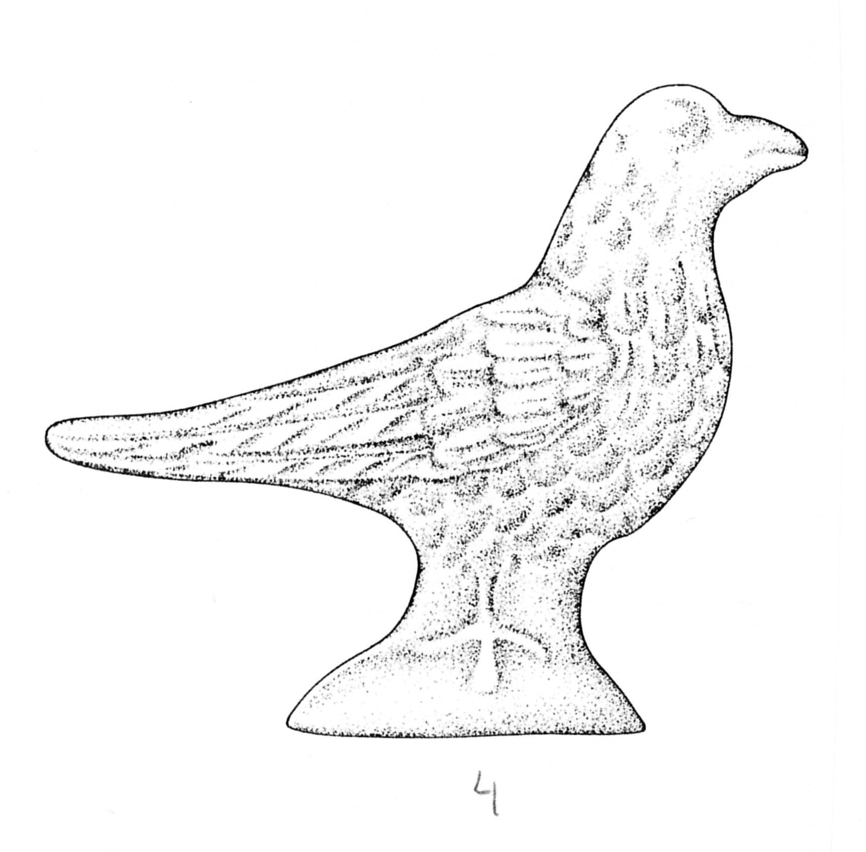 statuetta (metà/ metà SECOLI/ ARCHI DI SECOLI/ I-II)